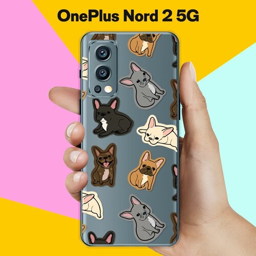 Силиконовый чехол на OnePlus Nord 2 5G Французы / для ВанПлас Норд 2 5 Джи силиконовый чехол на oneplus nord 2 ванплас норд 2 розовые пионы