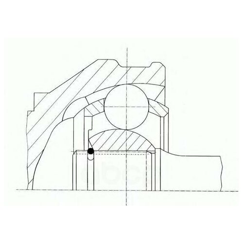 Шрус Наруж.Ком/Кт [Под Болт] GKN (Loebro) арт. 302128