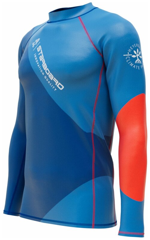 Мужская лайкра для серфинга, сап серфинга Starboard Mens Long Sleeve Lycra Team Blue, синий, размер S