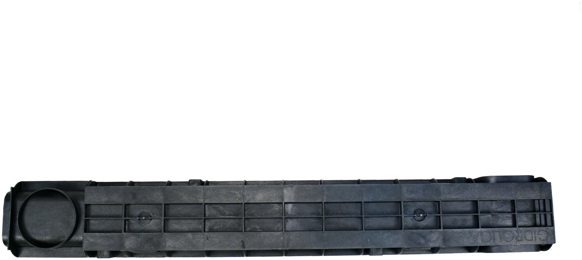 Лоток водоотводный пластиковый дренажный с решеткой ячеистой сталь оцинкованная 1000x145x120 (1 шт.) - фотография № 4