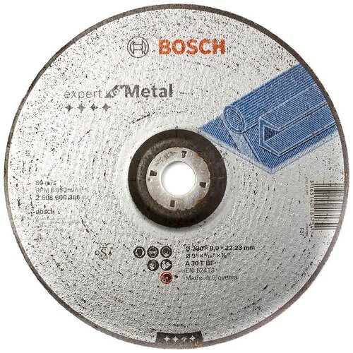 Круг шлифовальный металл Bosch Ф230*8 (386) .