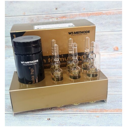 Набор PLACEN FORMULA HP останавливает выпадение волос. 6 ампул по 10 мл + шампунь 100 мл