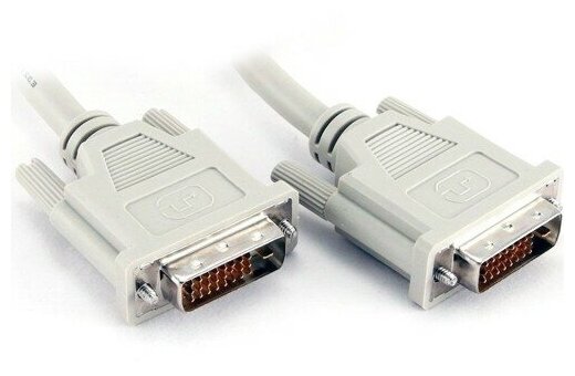 Кабель DVI-D dual link Cablexpert CC-DVI2-10M серый - 10 метров
