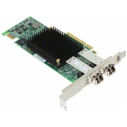 Контроллер LSI Emulex LPe16002B-M6 HBA PCIe 16 Gb 2-port Fibre Channel Adapter by (LPE16002B-M6) адаптер dell 406 bbmp emulex lpe 35002 dual port 32 gb fibre channel hba pcie full height