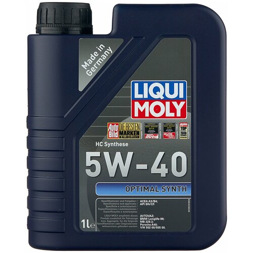 фото Масло моторное liqui moly optimal synth 5w-40 (нс-синт 1л. 3925