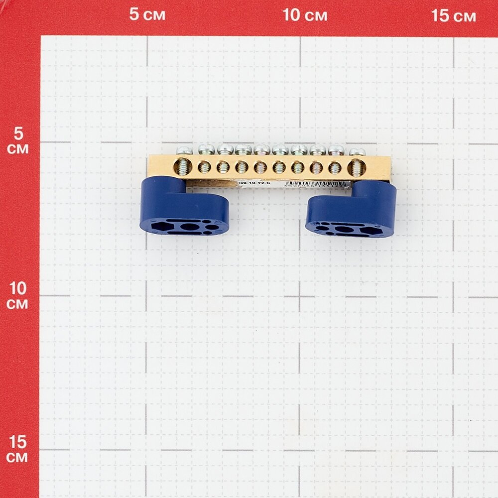 Шина сборная нулевая (полосовая) IEK YNN10-69-10C2-K07 - фотография № 6