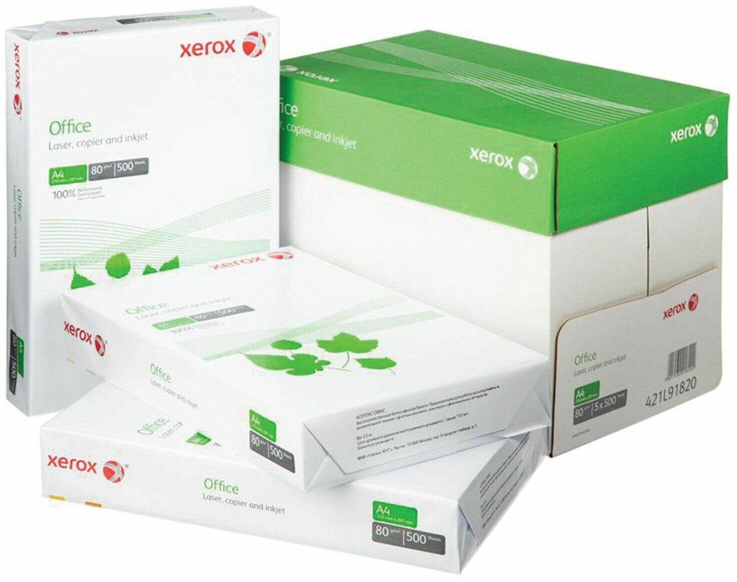 Бумага Xerox A4 Office 421L91820 80 г/м2 500 лист, белый