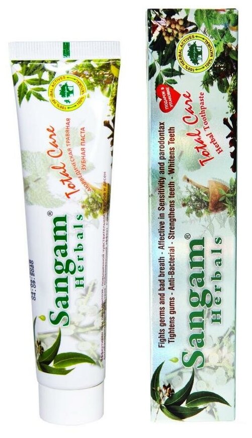 Зубная аюрв. паста "Total Care" Sangam Herbals, 100 гр