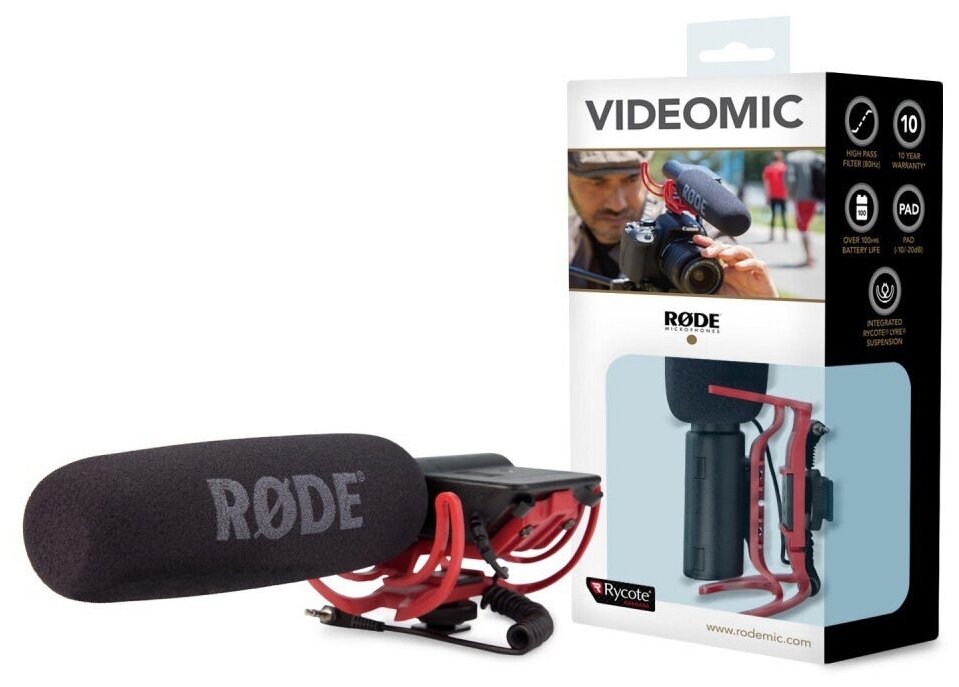 Микрофон Rode VideoMic Rycote (Black) - фото №20