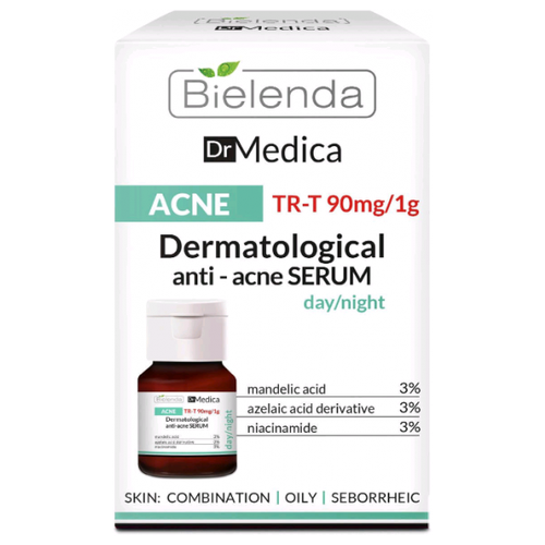 Сыворотка Bielenda Dr Medica Acne Дерматологическая анти-акне сыворотка (дневная/ночная) 30 мл.