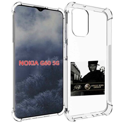 Чехол MyPads 50 Cent - Street King Energy для Nokia G60 5G задняя-панель-накладка-бампер