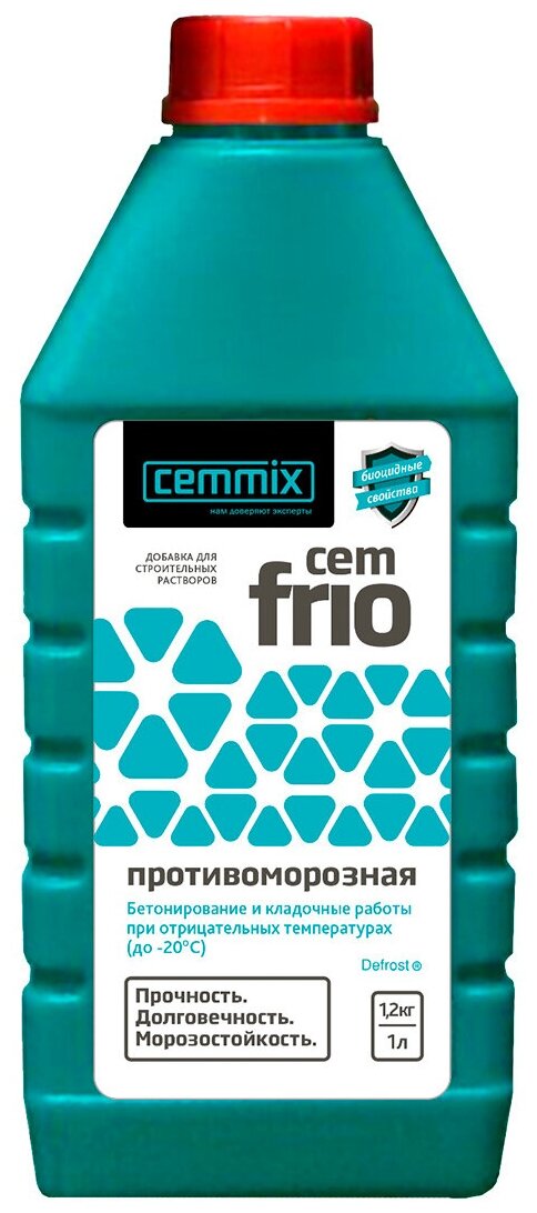 Противоморозная добавка Cemmix CemFrio 1 литр