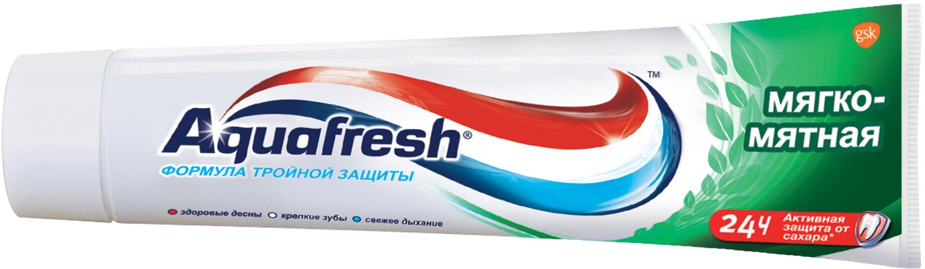 Зубная паста Aquafresh Тройная защита Мягко-мятная, 100 мл - фото №9