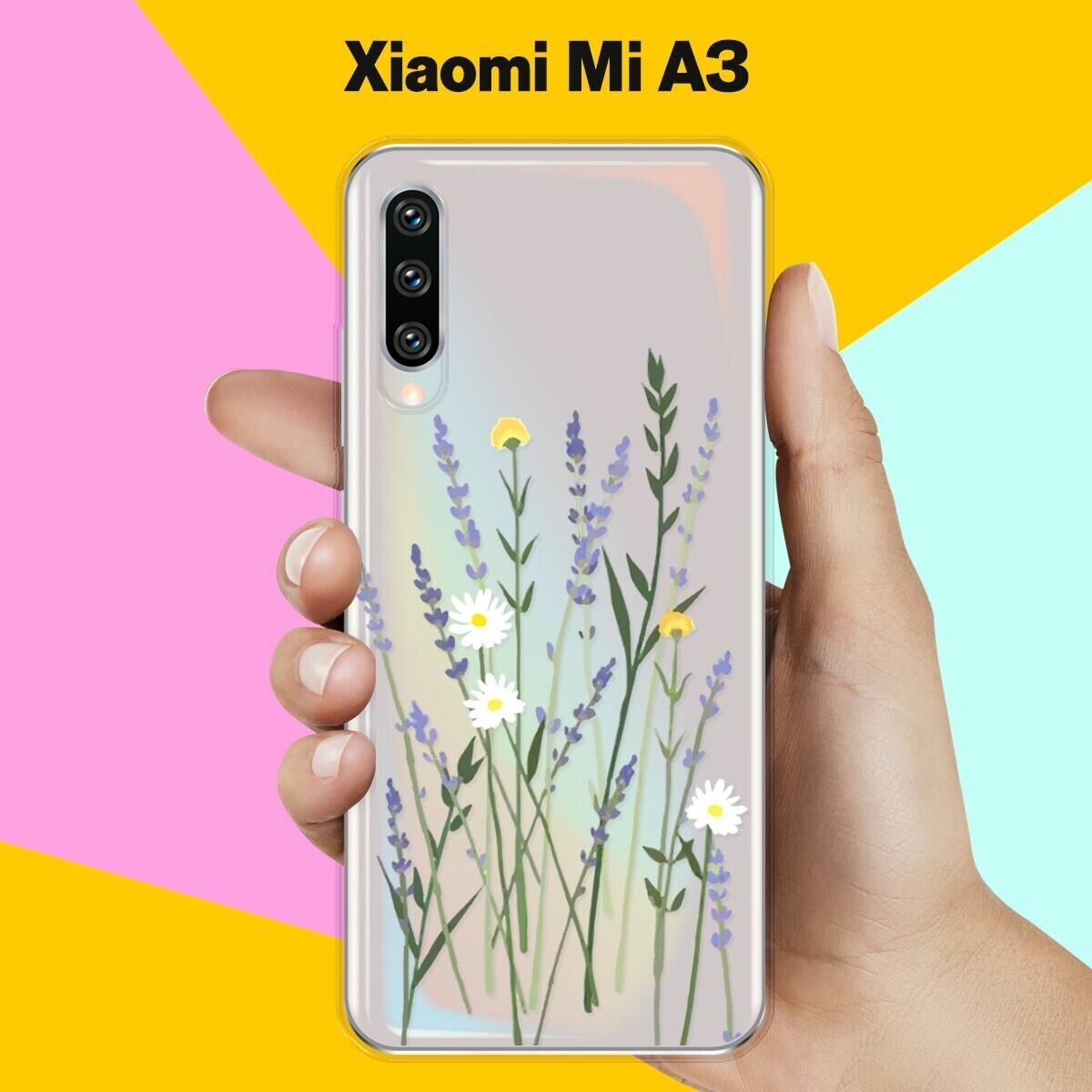 Силиконовый чехол на Xiaomi Mi A3 Лаванда / для Сяоми Ми А3