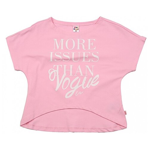 футболка для девочек mini maxi модель 1798 цвет розовый размер 92 Футболка Mini Maxi, размер 92, розовый