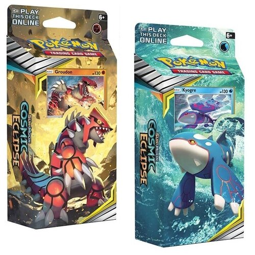 Pokemon: Две колоды издания Sun & Moon: Cosmic Eclipse (Groudon + Kyogre)