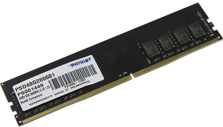 Память DIMM DDR4 PC4-21300 Patriot PSD48G266681, 8Гб, 1.2 В