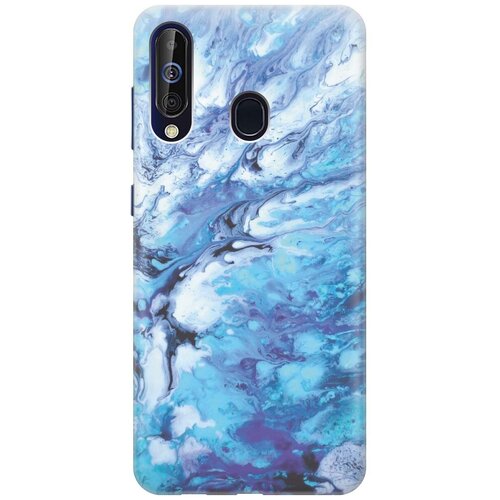 фото Re:pa накладка transparent для samsung galaxy a60 / m40 с принтом "синий мрамор"