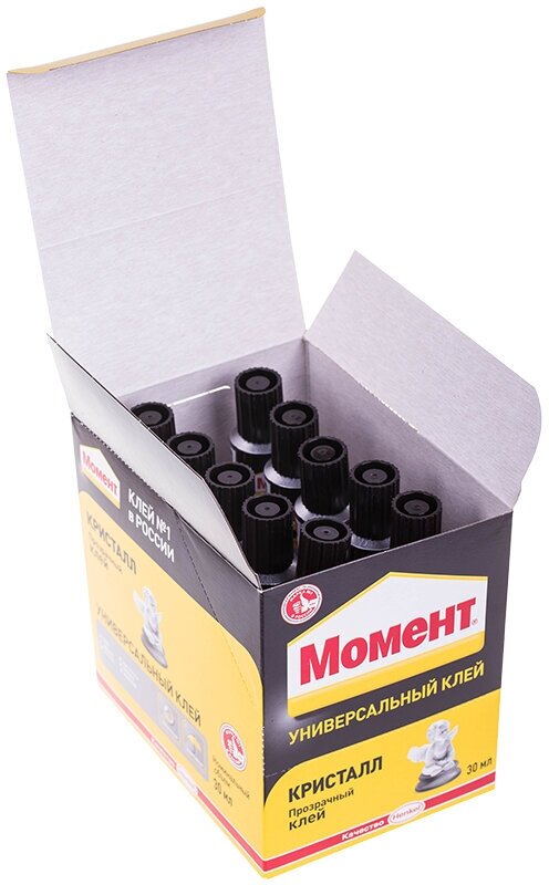 Клей "Момент Кристалл" 30мл. прозрачный, шоу-бокс (Henkel)