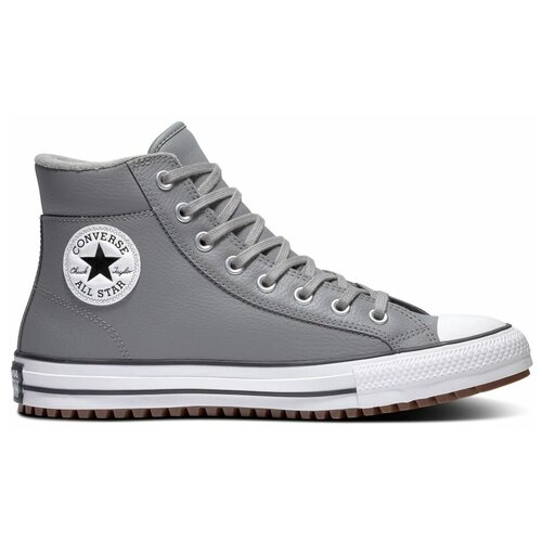 фото Кеды converse chuck taylor all star boot pc 168869 кожаные высокие серые (41)