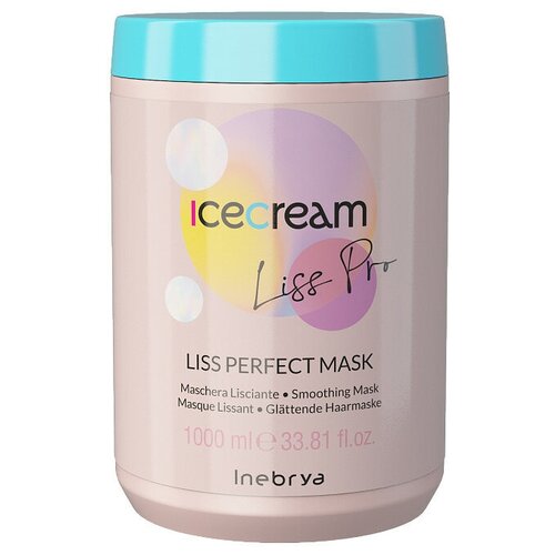 Разглаживающая маска для волос Liss-Pro Inebrya Ice Cream, 1000 мл