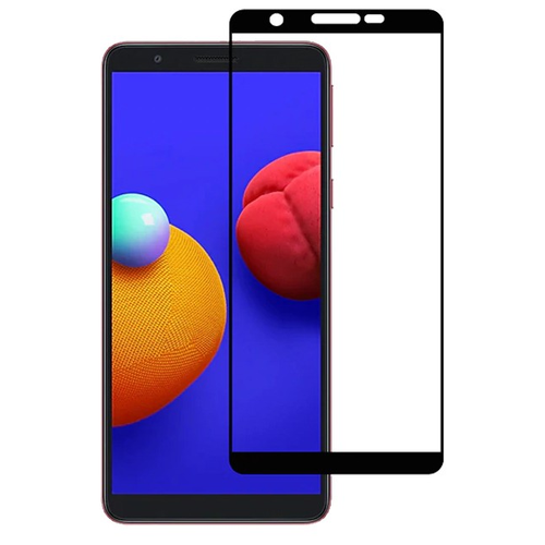 3D/5D защитное стекло MyPads для Samsung Galaxy A01 Core / Samsung Galaxy M01 Core с закругленными изогнутыми краями которое полностью закрывает .