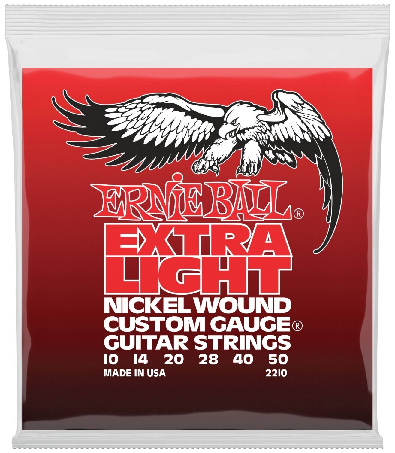 ERNIE BALL 2210 Nickel Wound Extra Light 10-50 Струны для электрогитары