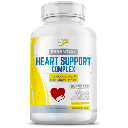 Комплексная поддержка здоровья сердечно-сосудистой системы и кровообращения 90 капсул Proper Vit Essential Heart Support Complex