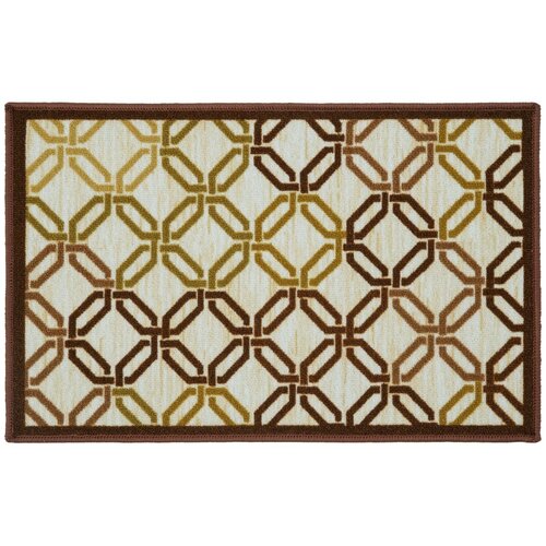 Коврик Стелла 104012 50х80 см нейлон цвет коричневый