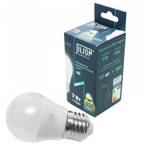 E27-7W-G45-3000K Лампа LED