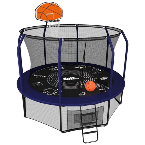 Батут UNIX line SUPREME GAME 10 ft + Basketball