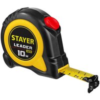 STAYER Leader 10м х 25мм, Рулетка с автостопом (3402-10-25)