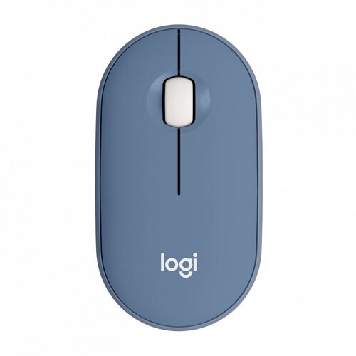 Мышь беспроводная Logitech Pebble M350, оптическая, беспроводная, USB, синий
