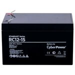 Аккумуляторная батарея CyberPower CyberPower(12V/15Ah) (RC12-15) - изображение