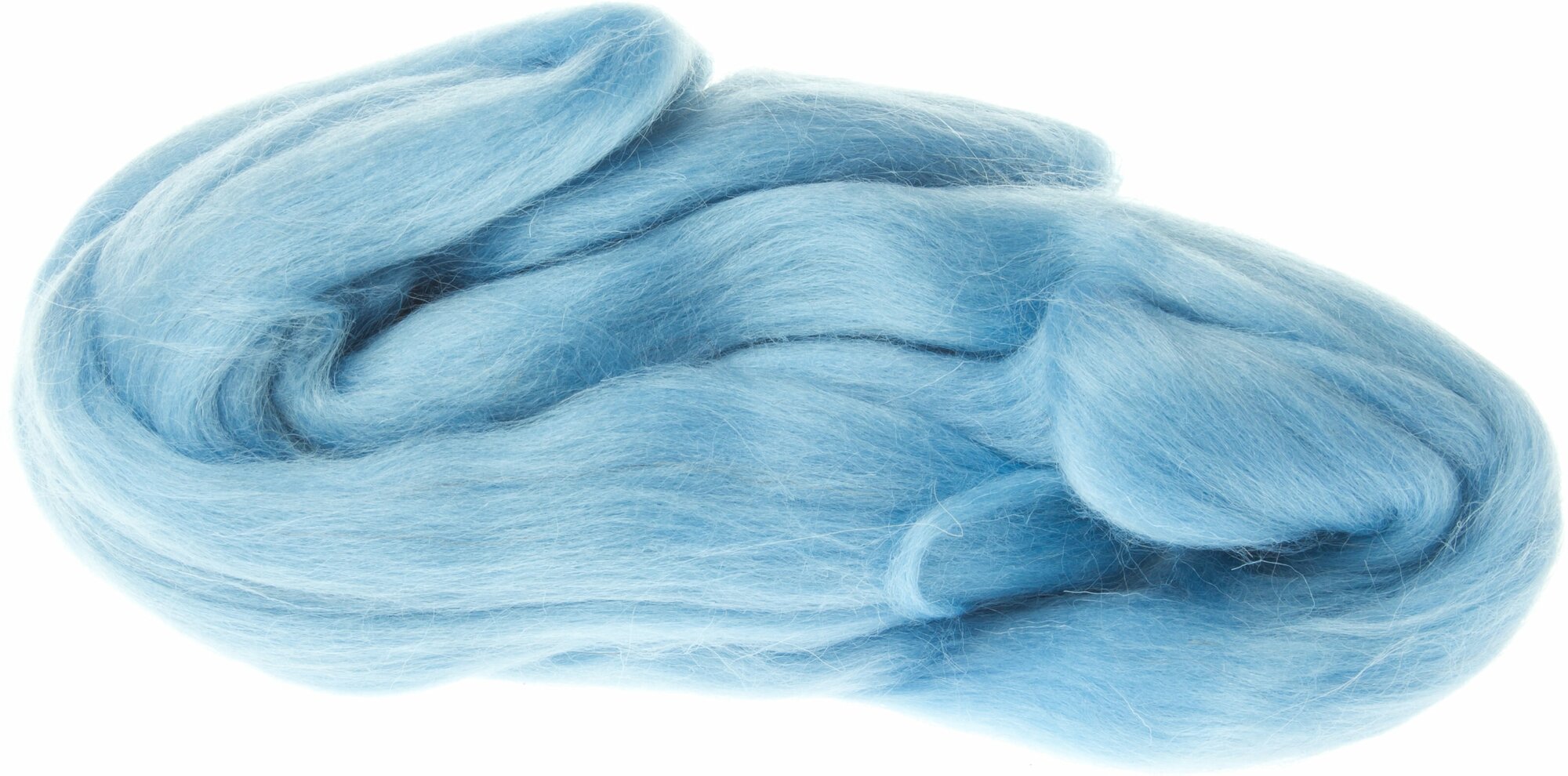 Шерсть для валяния камтекс полутонкая голубой (015), 100%шерсть, 50г, 2шт