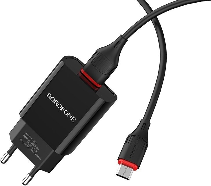 Сетевое зарядное устройство Borofone Комплект для micro USB BA20A 2.1А