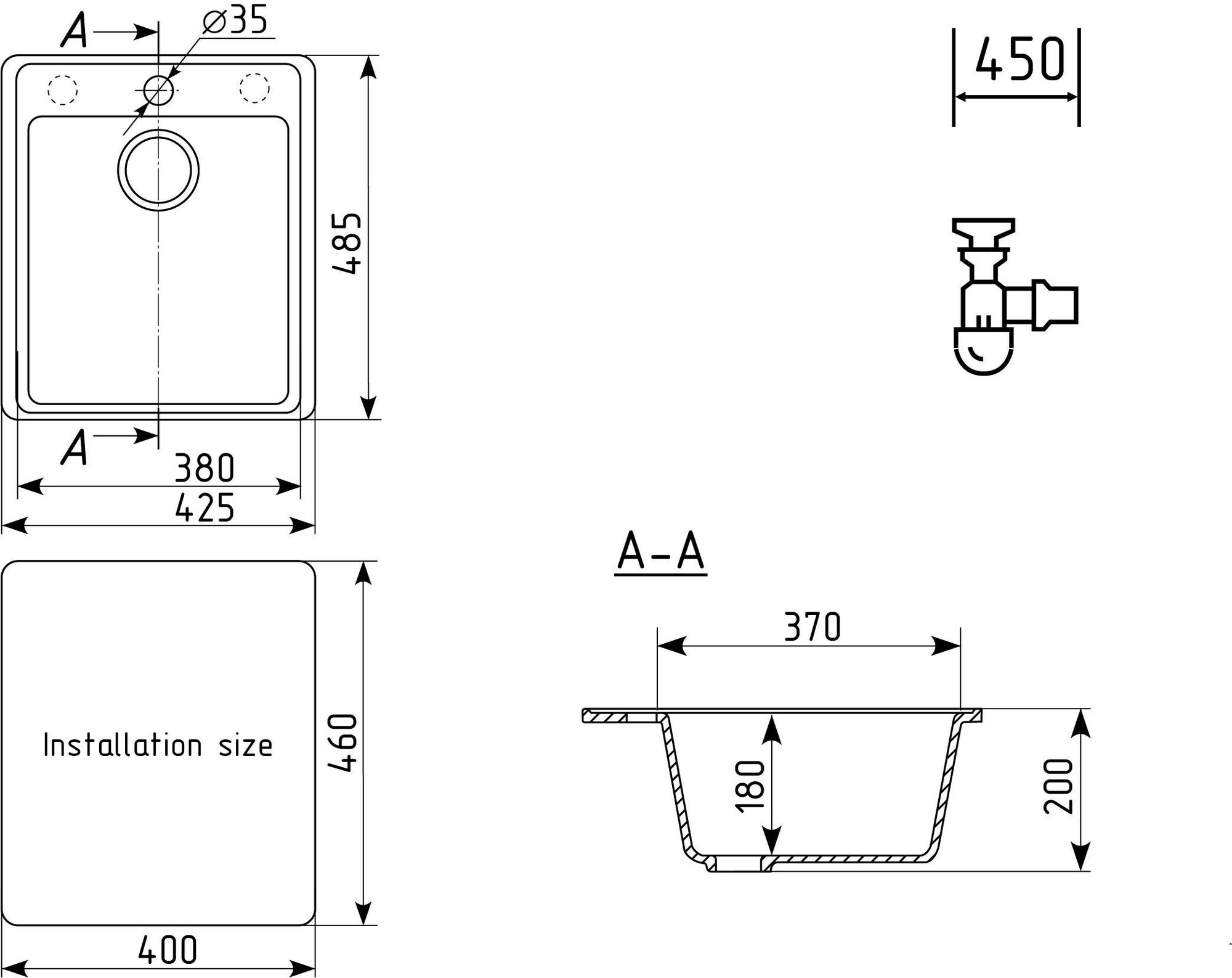 Кухонная мойка Ulgran Quartz Forte 425-03 десерт - фотография № 2