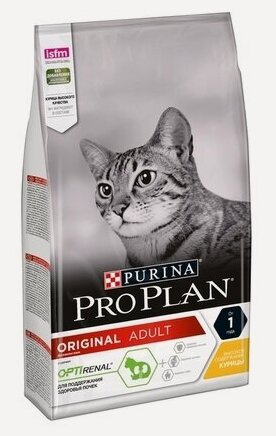 Изображение товара PURINA Pro Plan Adult Сухой корм д/кошек Курица и рис