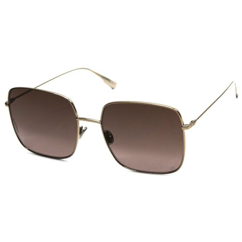 фото Солнцезащитные очки dior, квадратные, оправа: металл, градиентные, для женщин, коричневый