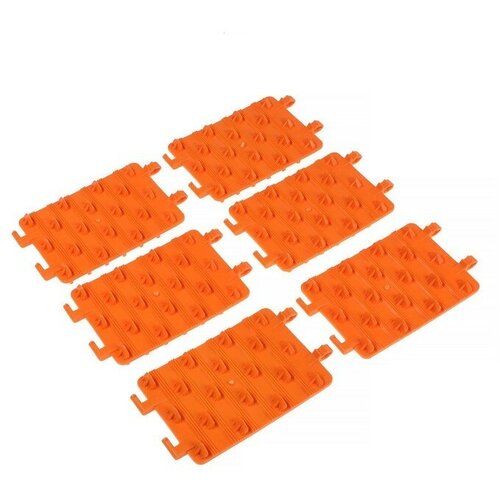 Антибукс 135х195x3 см набор 6 шт оранжевые 2877₽