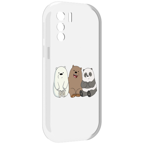 Чехол MyPads панды детский для UleFone Note 13P задняя-панель-накладка-бампер