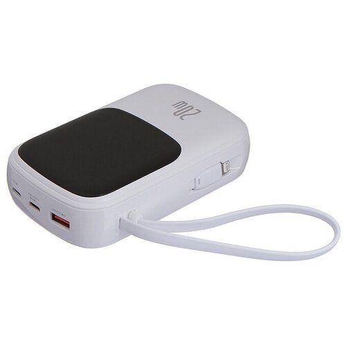 фото Внешний аккумулятор baseus power bank qpow digital display 20000mah 20w white ppqd-h02