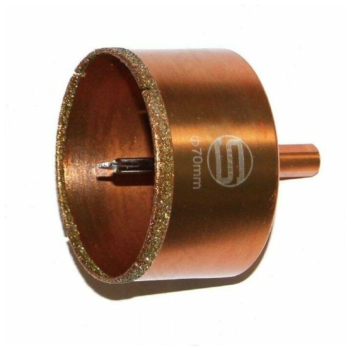 Коронка алмазная по кафелю и керамике GOLD c центрирующим сверлом стронг ø 65 мм СТК-06700065