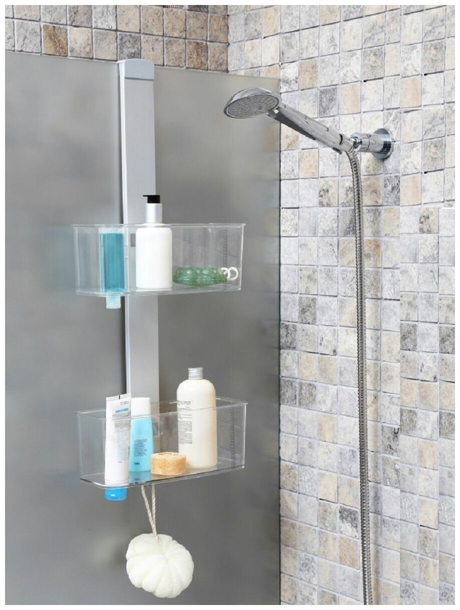 фото Навесная полка для душевой кабины