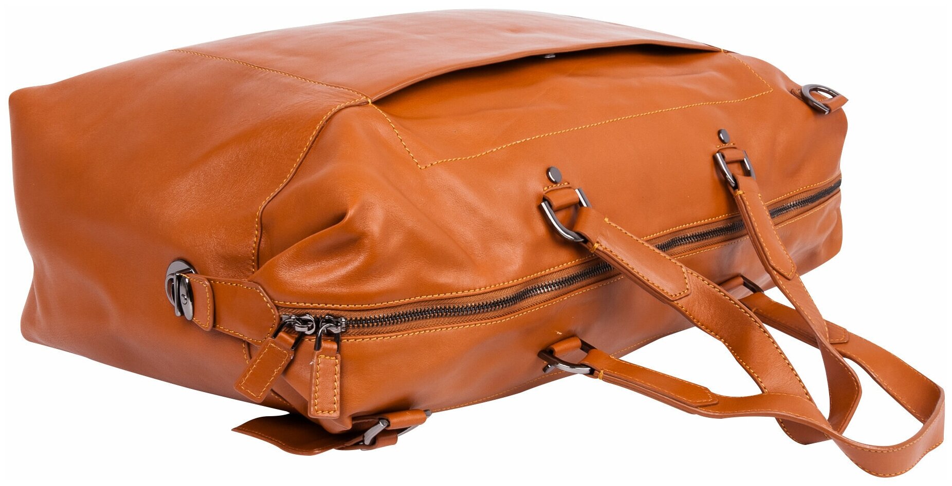 Дорожная сумка, натуральная кожа 54 х 30 х 28 - фотография № 2