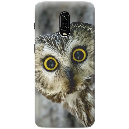 фото Re:pa накладка transparent для oneplus 6t с принтом "удивленная сова"