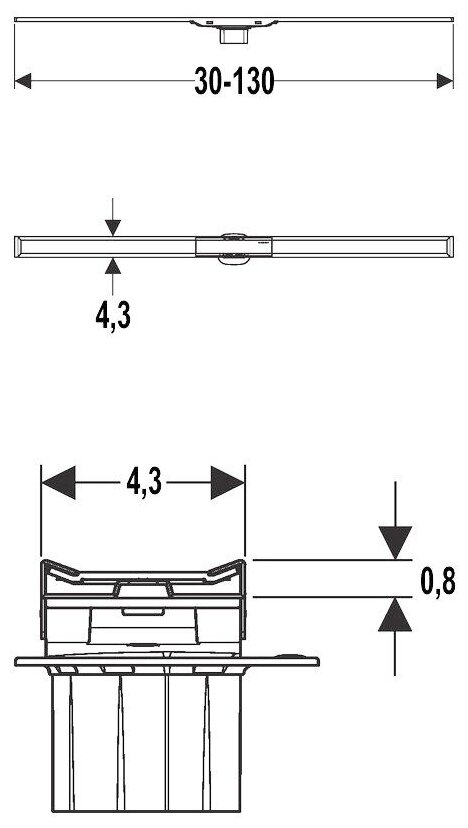 Geberit Дренажный канал Geberit CleanLine60 154.457.00.1 - фотография № 9