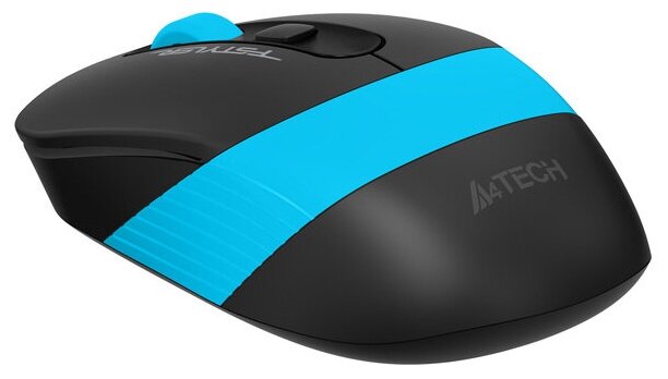 Мышь A4Tech Fstyler FG10S черныйсиний оптическая 2000dpi silent беспроводная USB 4but