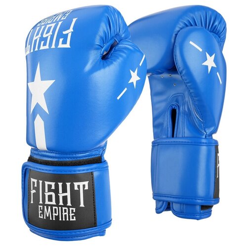 Перчатки боксёрские детские FIGHT EMPIRE, 4 унции, цвет синий перчатки боксёрские fight empire 16 унций цвет синий