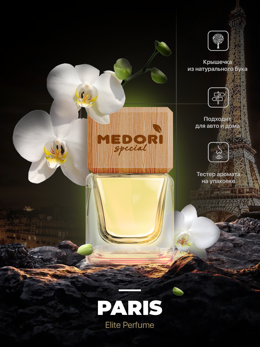 MEDORI PARIS стеклянный подвесной ароматизатор 6 мл